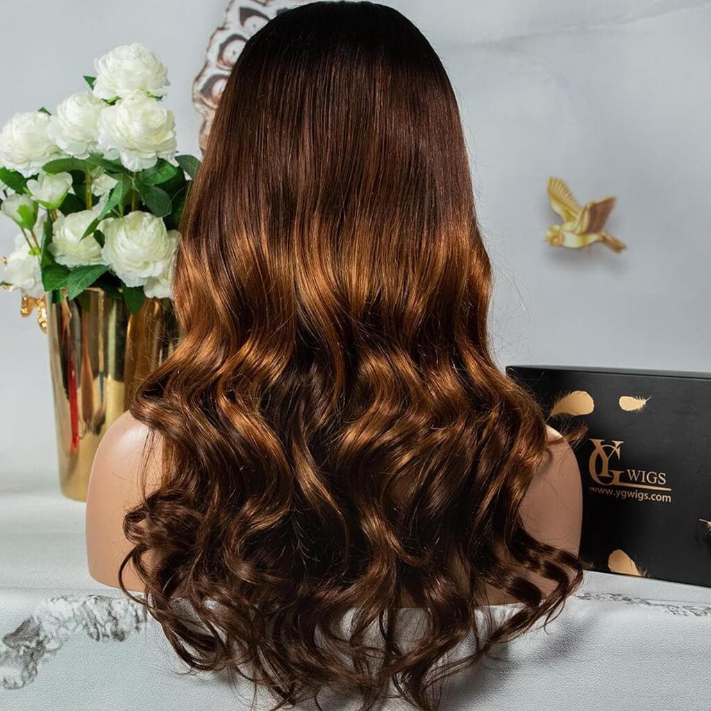 13x6 Glueless Hd Brown Ombre Wig Body Wave-HD39 - Image 10