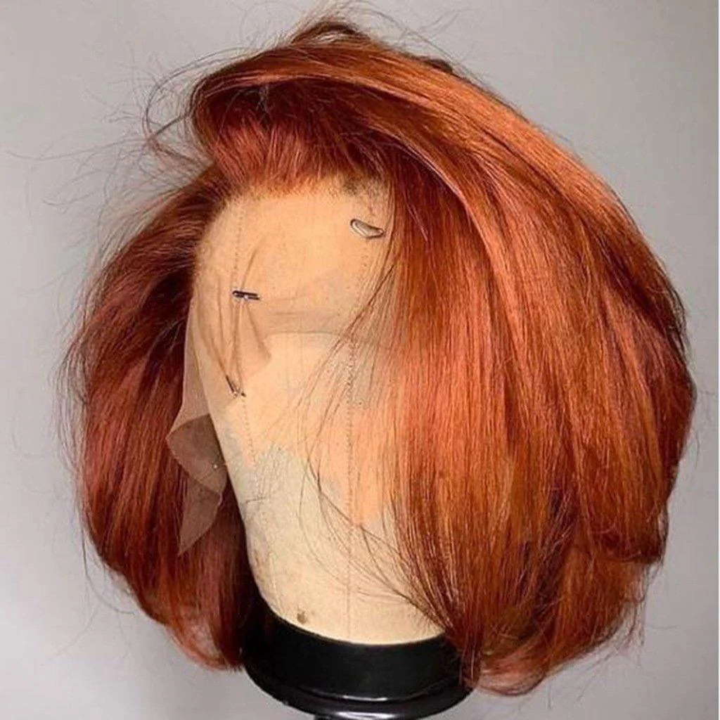 13x4 Full Lace Frontal Wigs Colorful Cute Blunt Cut Bob for Dark Skin - Image 10