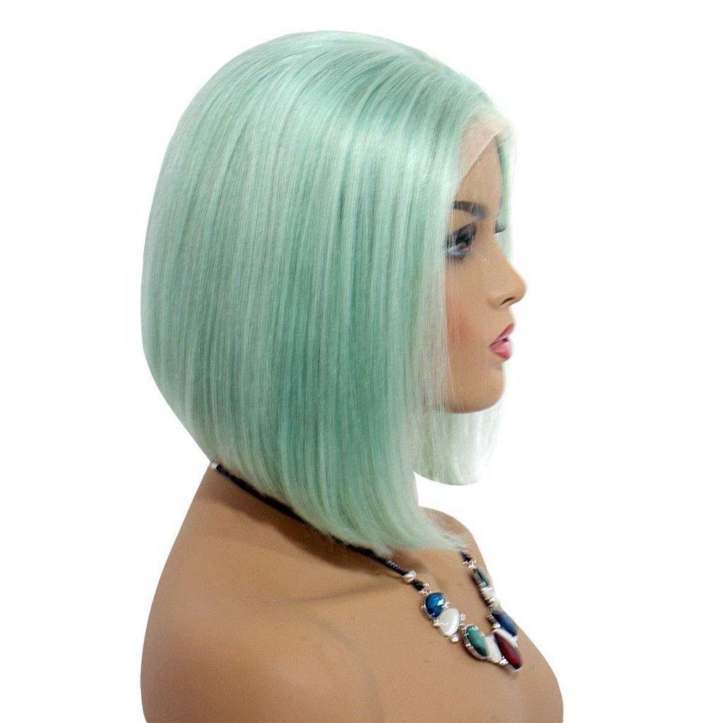 13x4 Full Lace Frontal Wigs Colorful Cute Blunt Cut Bob for Dark Skin - Image 12
