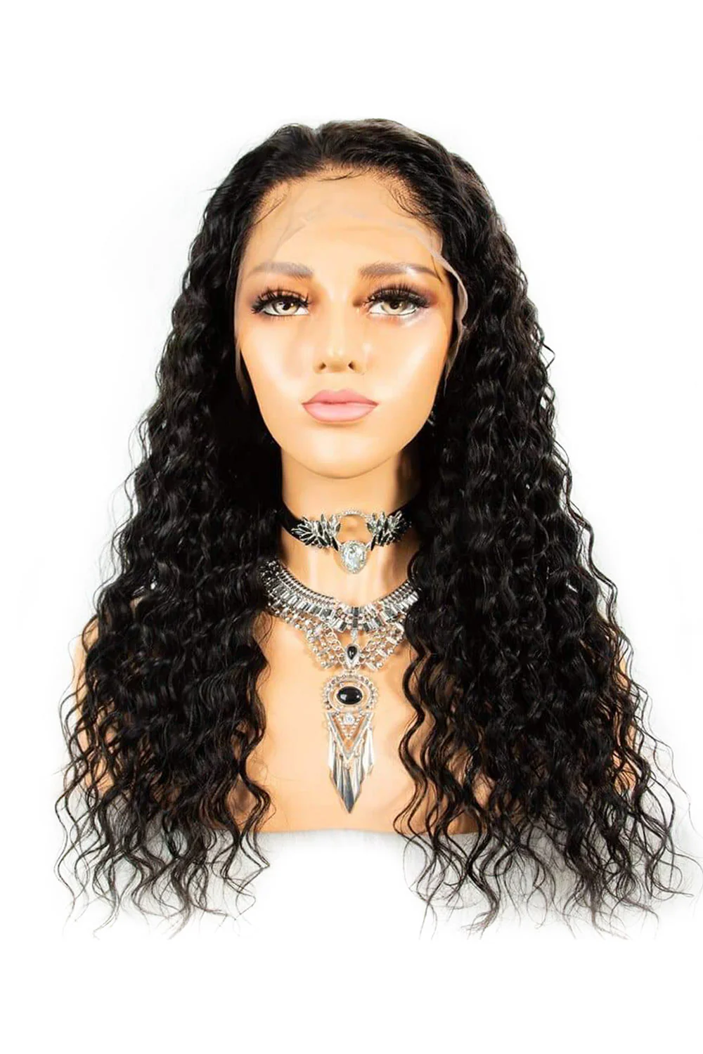 13x4 Full Lace Frontal Wigs Loose Wave Glueless Black Virgin Hair - Image 3