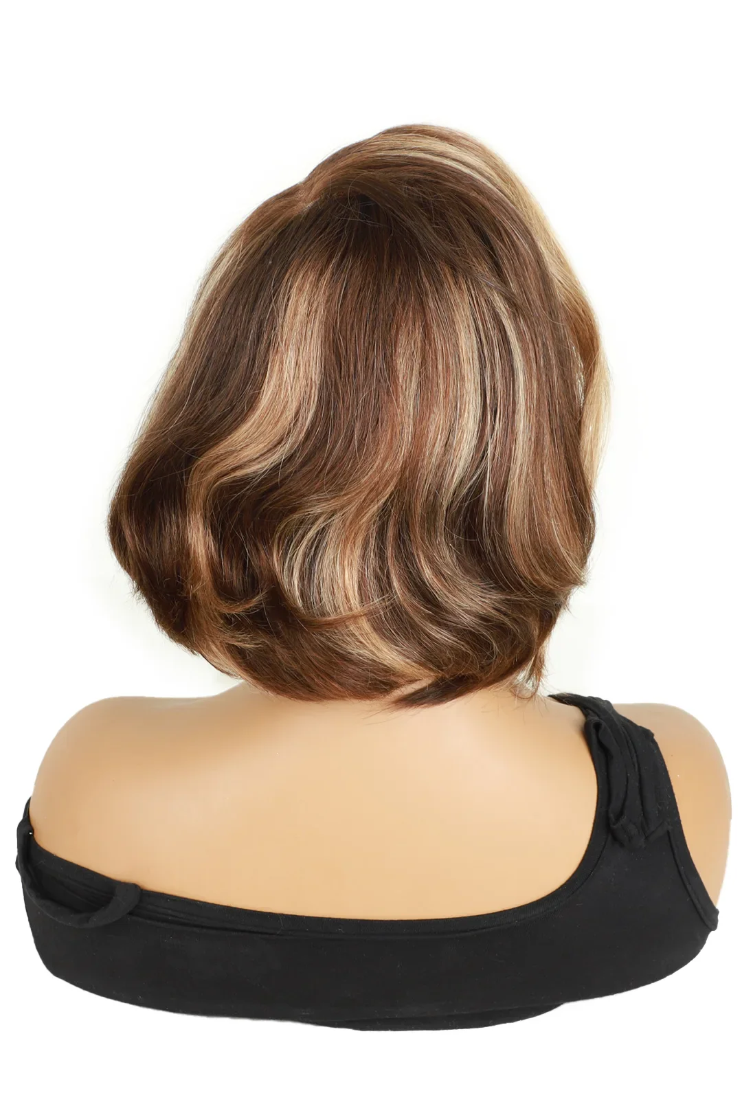13x4 Lace Front Side Part Highlight Brown Wave Bob Wig 10 inch - Image 3