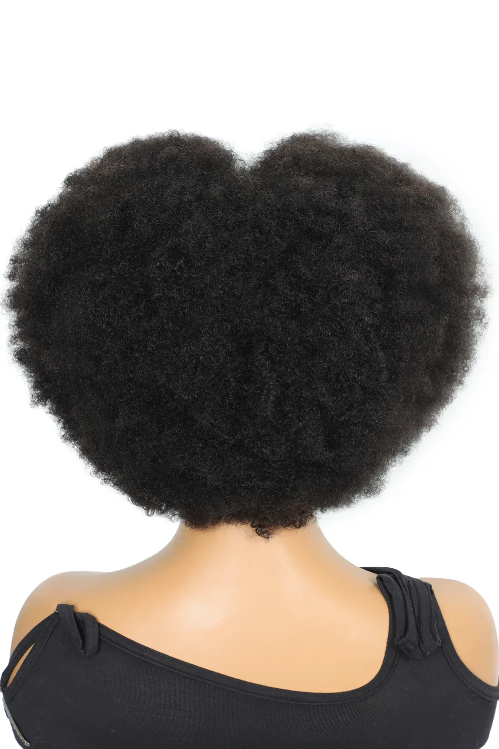 13x1 Lace Front Wig Afro Bob Black 4c Hair Natural Hairline - Image 3
