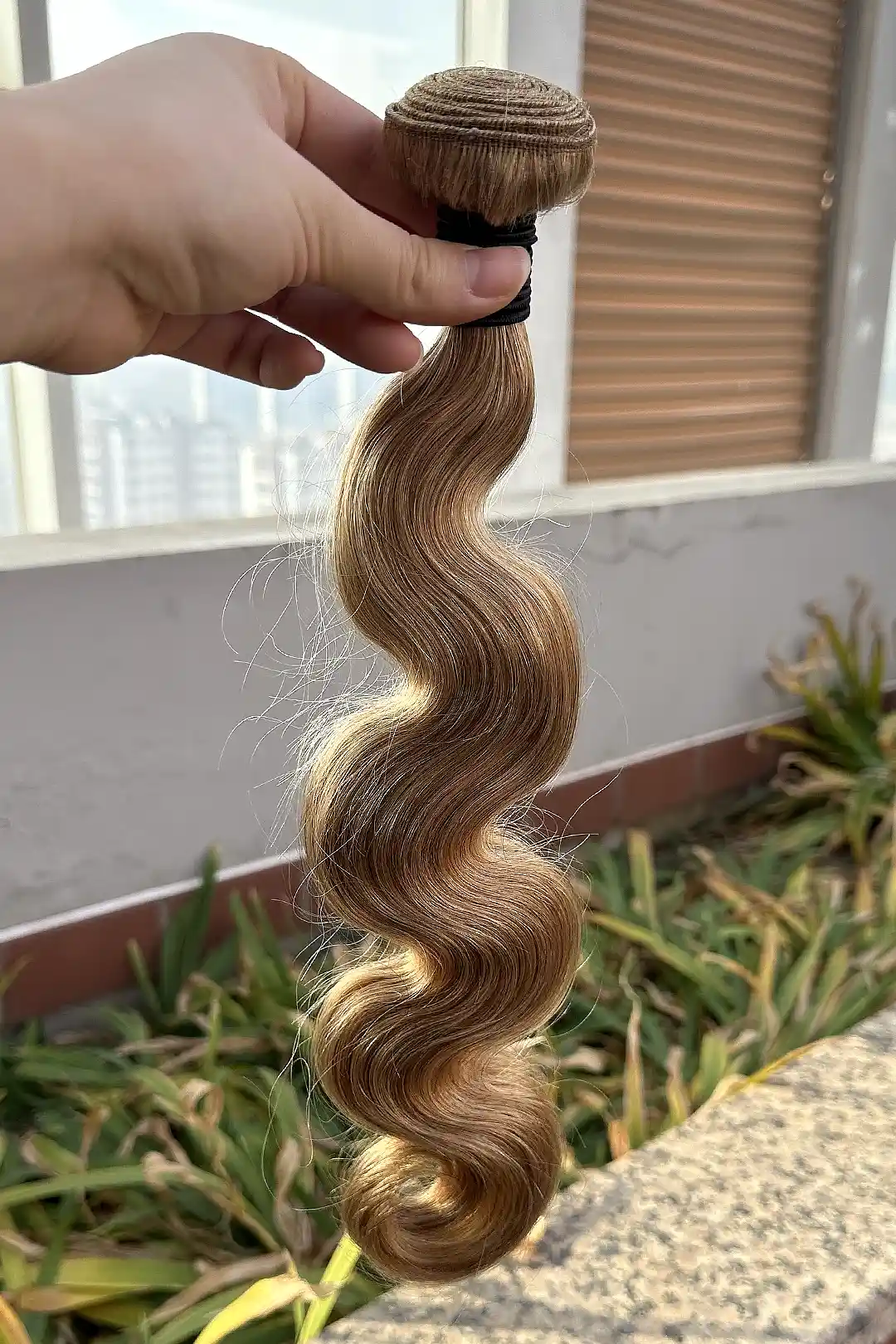 #27 Honey Blonde Body Wave Cambodia Virgin Hair Bundles Sew in Extensions - Image 4
