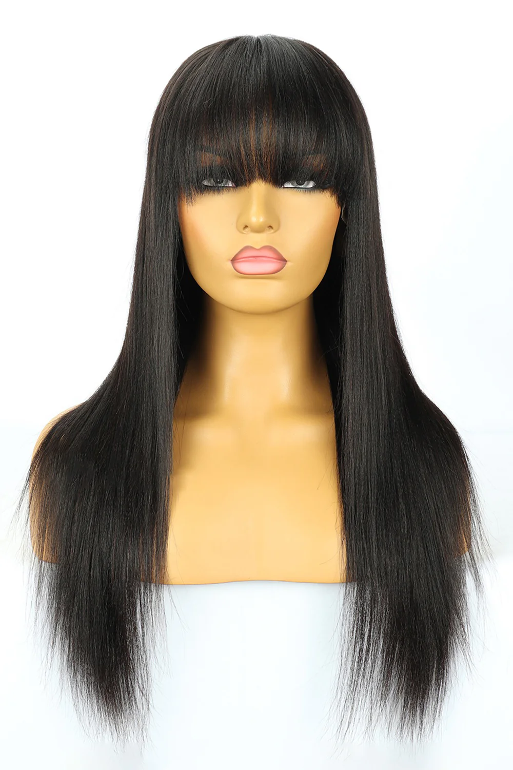 360 Lace Straight Wigs with Bangs 3602 - Image 13