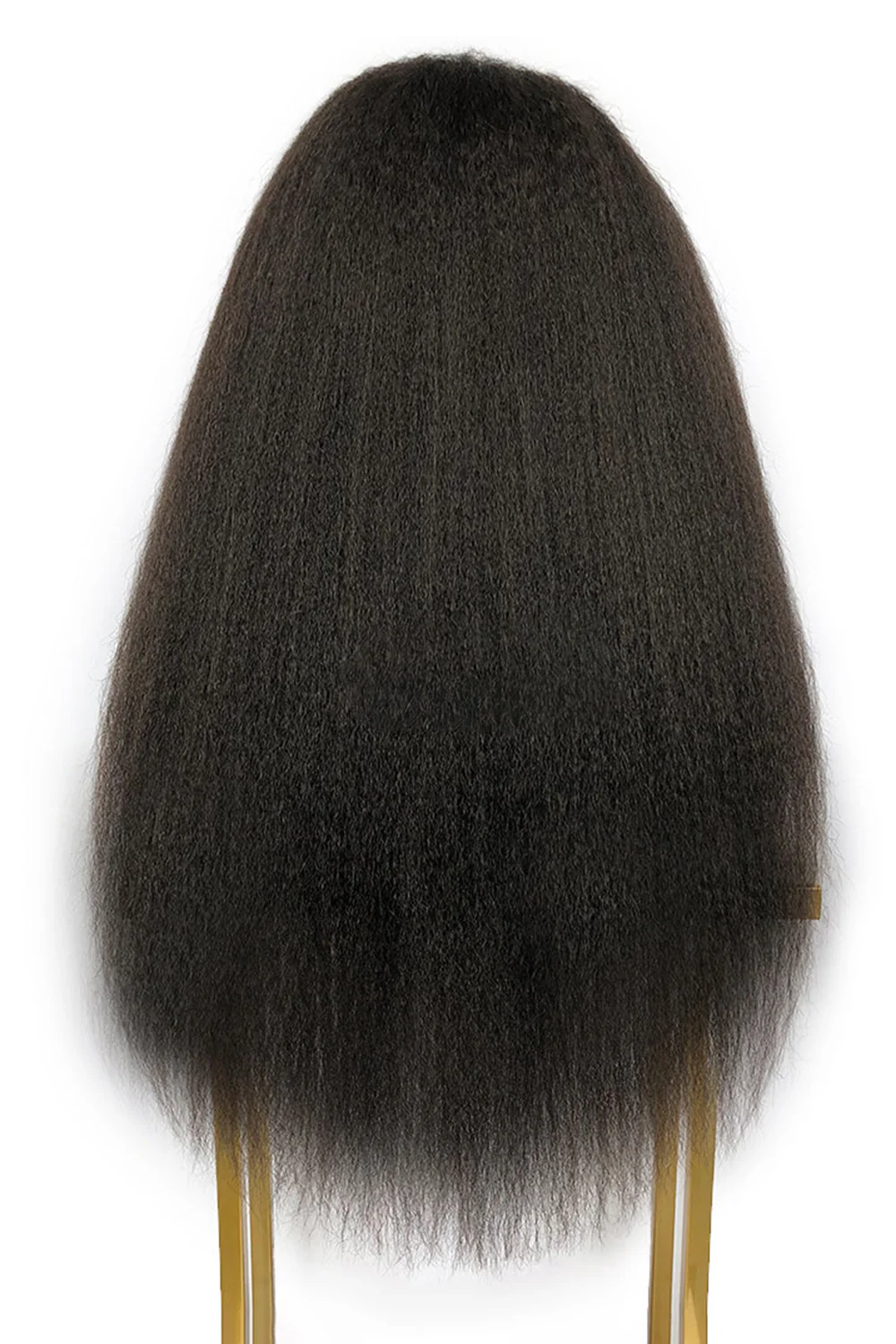 5x5 HD Lace Closure Wig Kinky Straight Virgin Human Hair - Image 8
