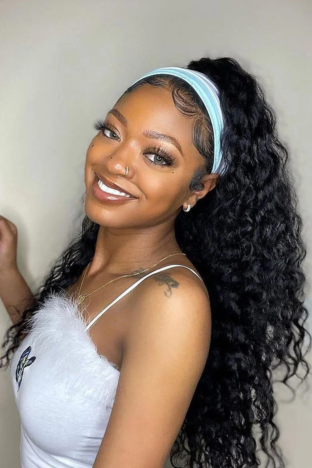 Beautiful Deep Wave Headband Wig Style HBW19 - Image 3