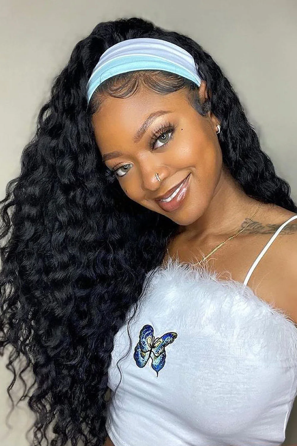 Beautiful Deep Wave Headband Wig Style HBW19 - Image 9