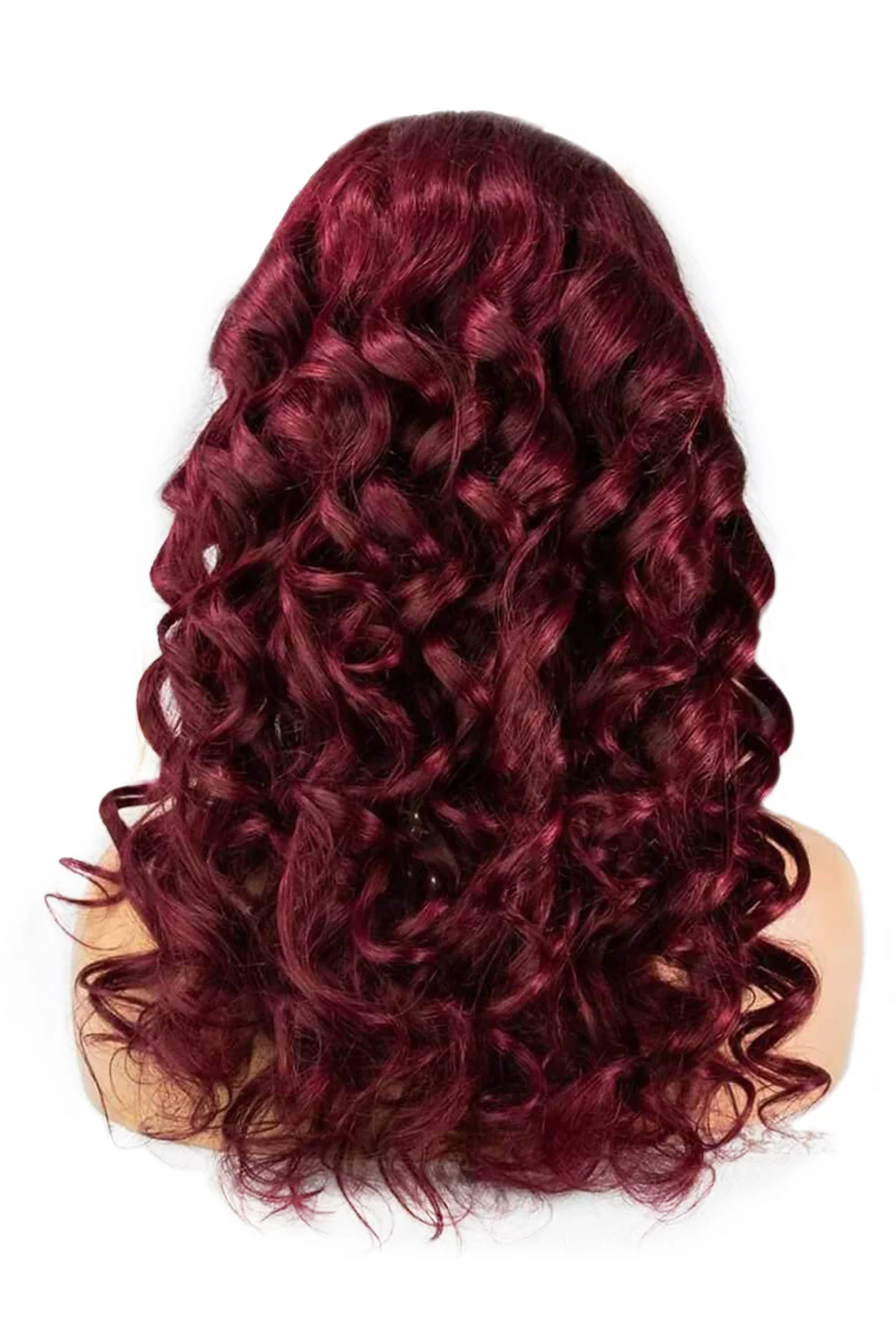 Burgundy 99J Human Hair Headband Wig Styles HBW08 - Image 5