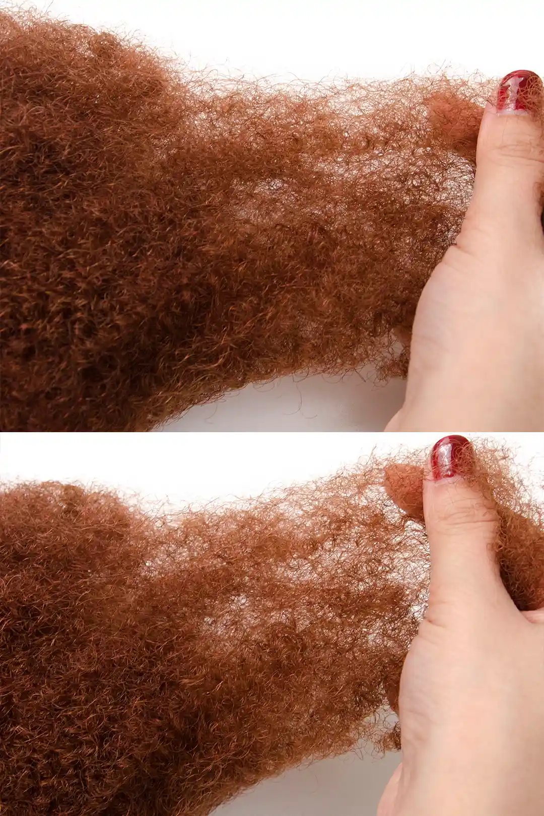 Dark Auburn Brown Afro Kinky Hair Bulk #33 for Locks and Braiding - Image 4