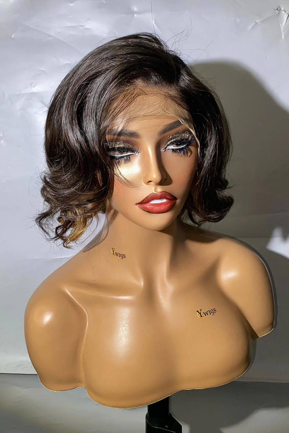 Designer Wigs-13x4 Lace Natural Dark Blonde Wave Wigs - Image 2