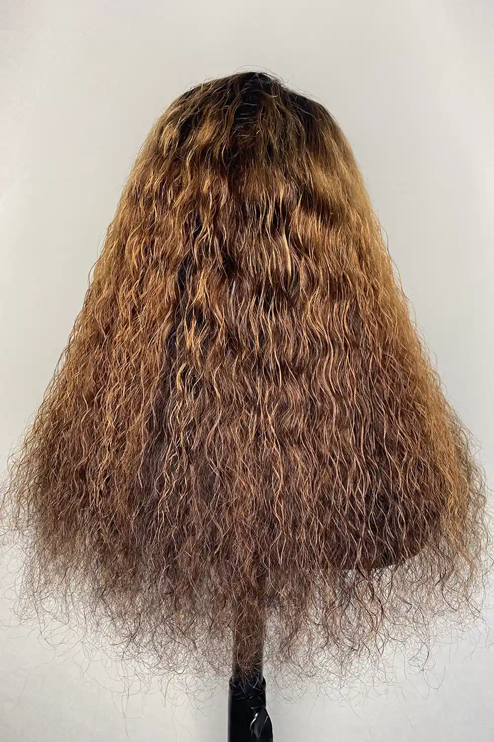 Designer Wigs-Gorgeous Mix Color Chestnut Brown Deep Wave 5x5 HD Lace Wig - Image 4