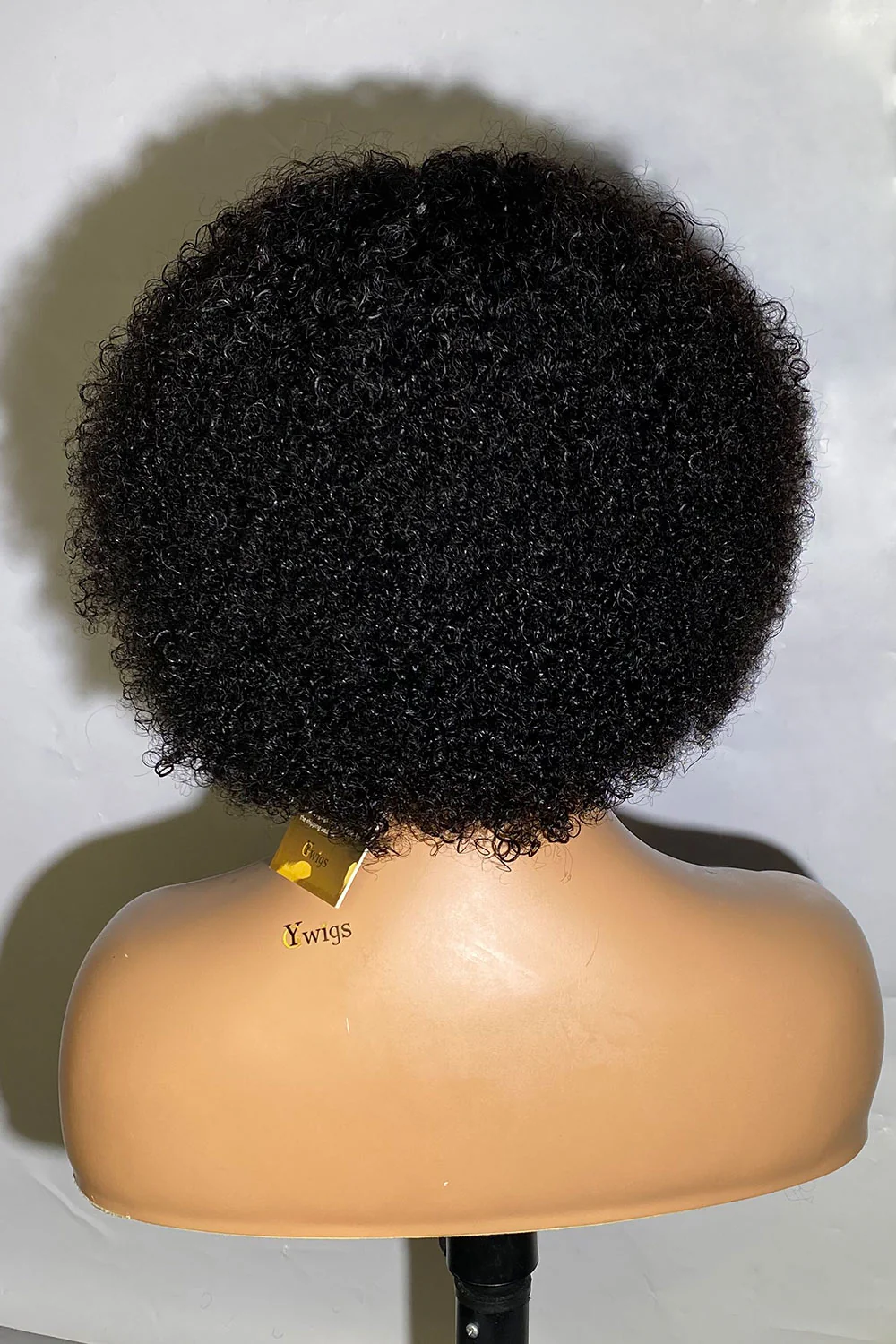 Designer Wigs-Coily Curly Non Lace Scalp Top Human Hair Wigs - Image 5