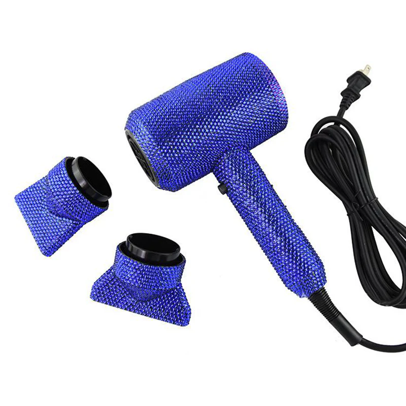 Diamond Hair Dryer Glittering Crystal Blow Dryer Rhinestone Hair Tools - Image 17