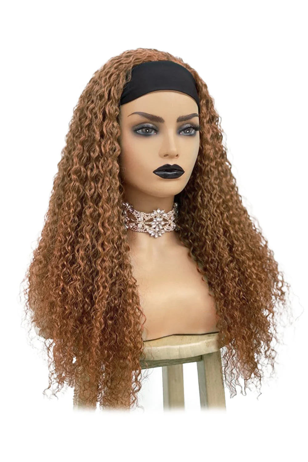 Fashion Curly #30 Color Headband Wig Human Hair HBW07 - Image 5