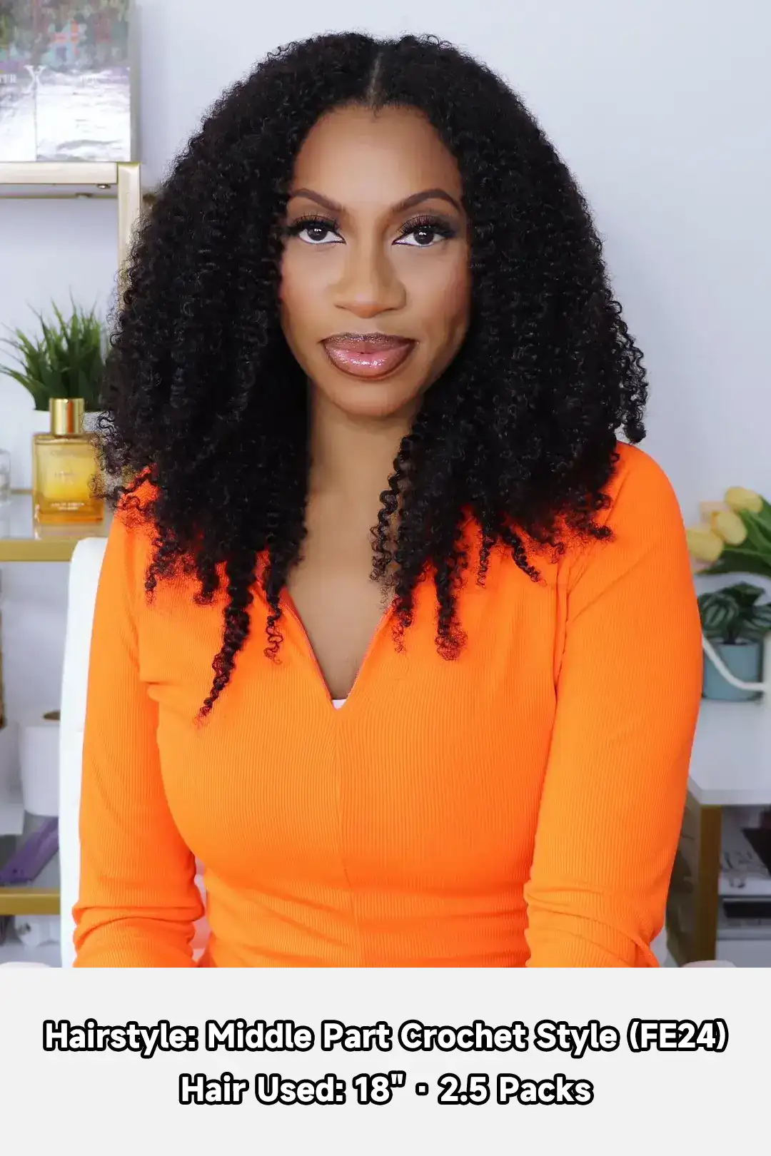 Feather Crochet Hair Extension Tight Curly Human Hair Double-Strand FE24 60g - Image 3