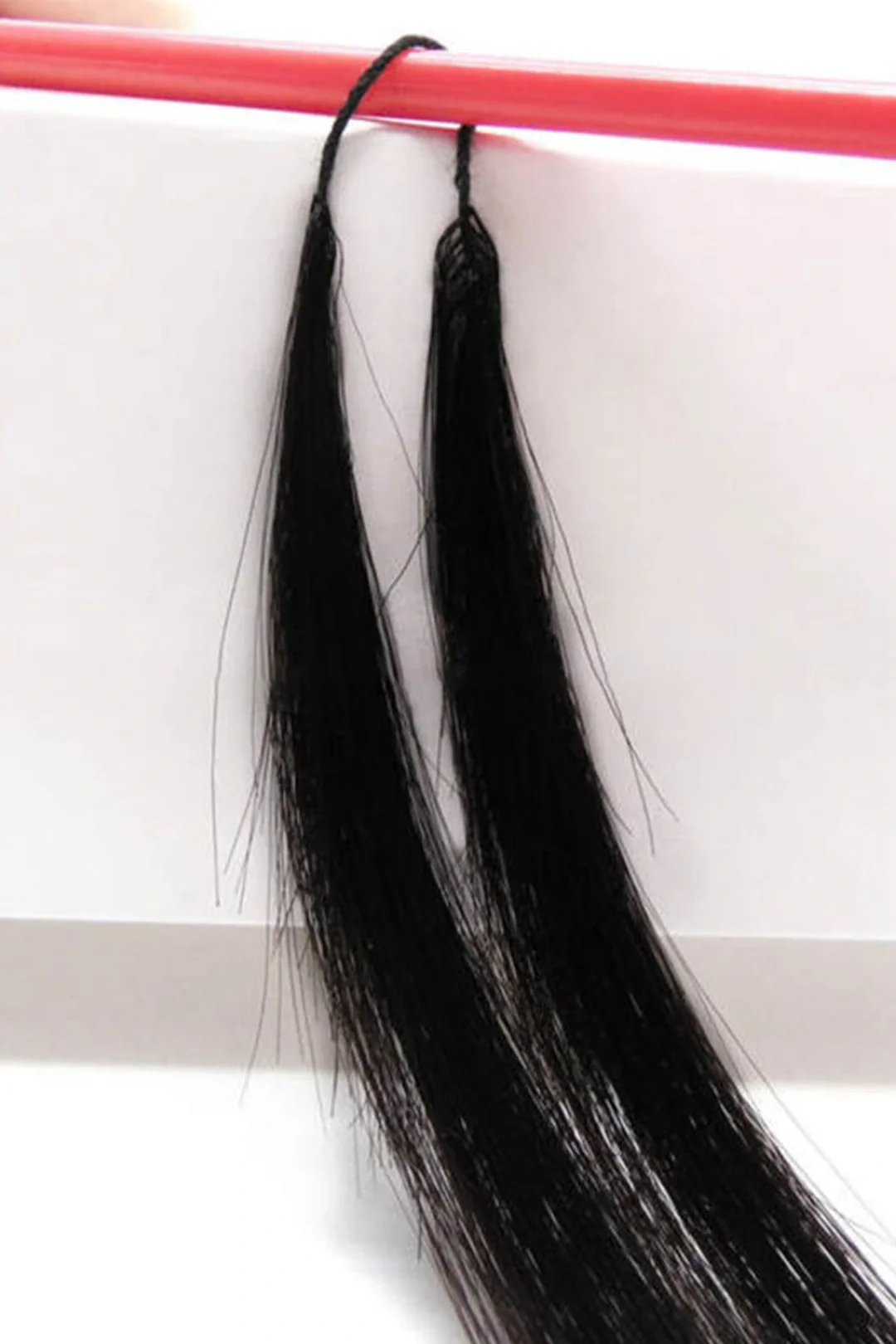 Handmade Deep Curly Feather Line Hair Extensions 100% Black Remy Human Hair - Image 6