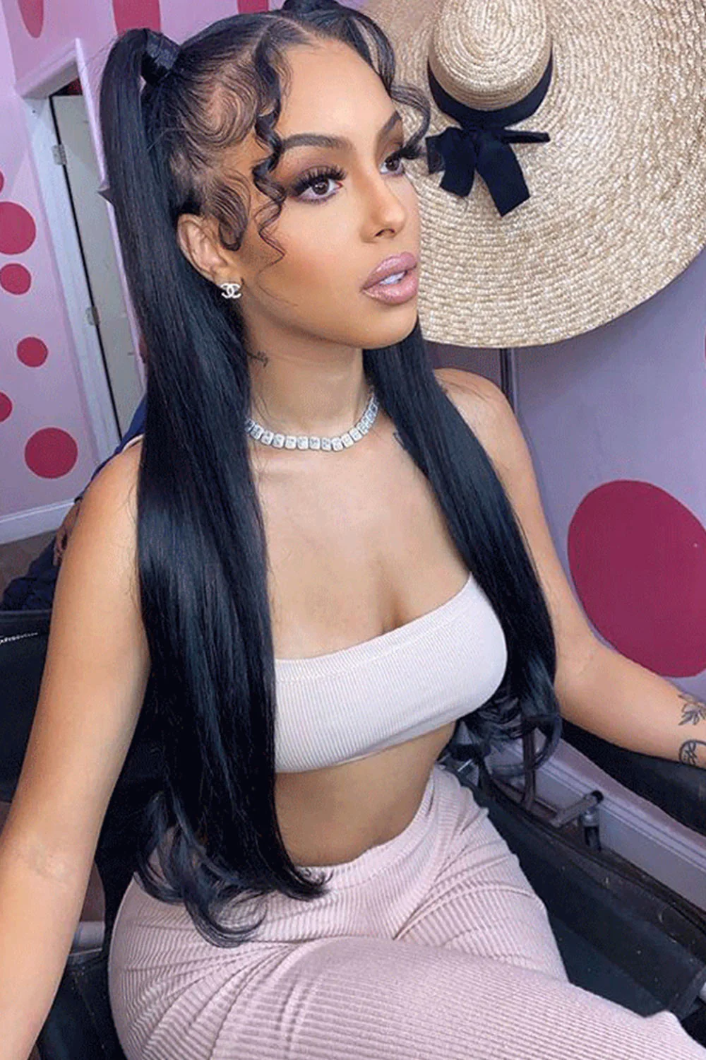 Full Lace Wigs Silky Straight Brazilian Virgin Hair FU01 - Image 7