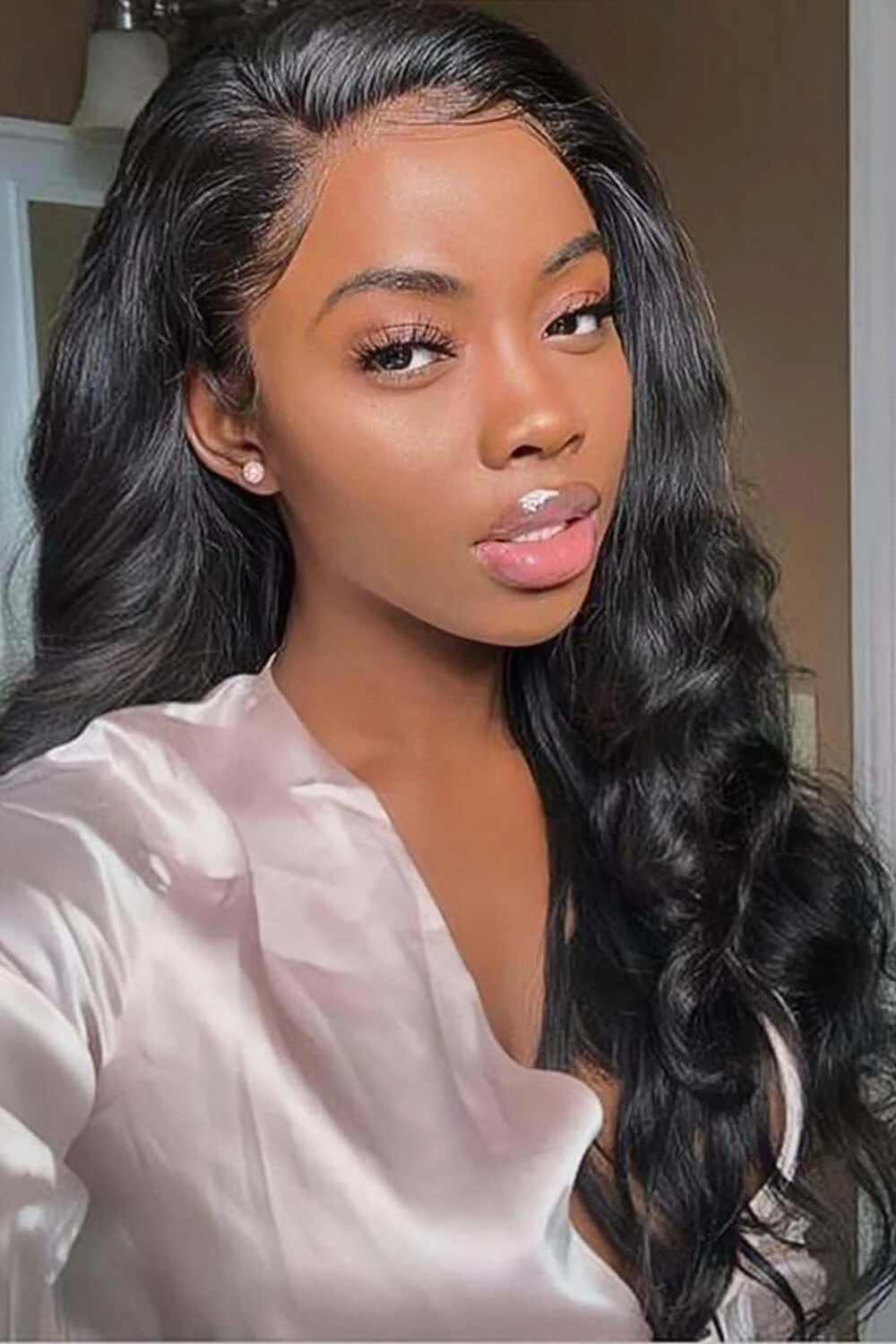 13x6 Glueless HD Lace Body Wave Natural Black-HD33 - Image 3