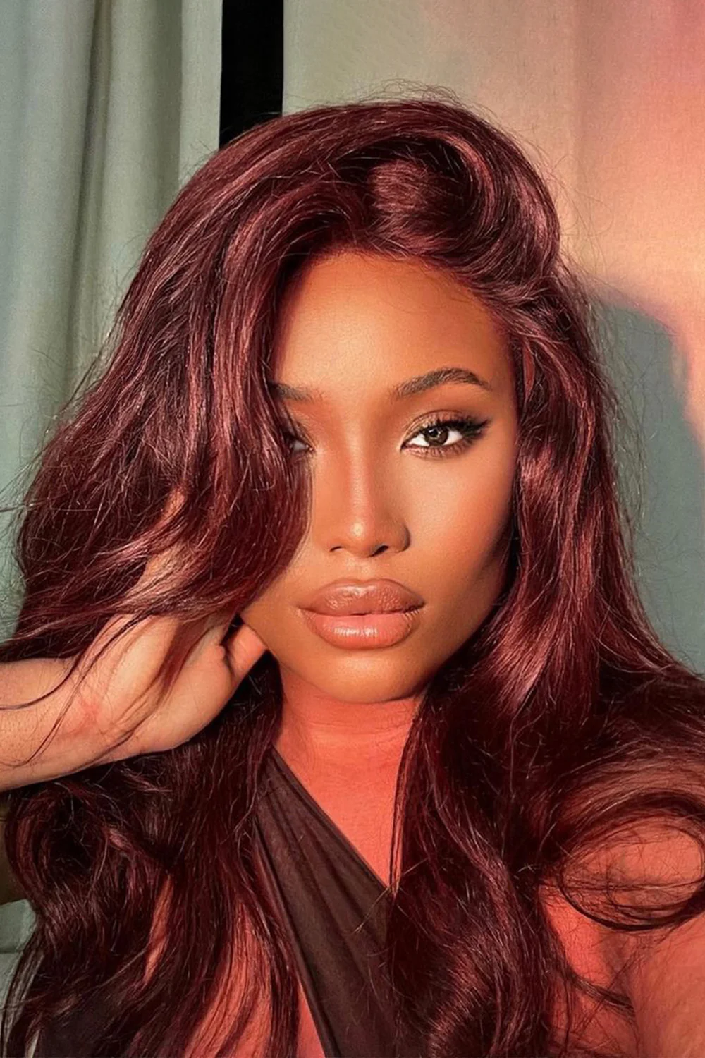 13x6 Glueless Hd Lace Wig 99J Natural-HD54 - Image 7