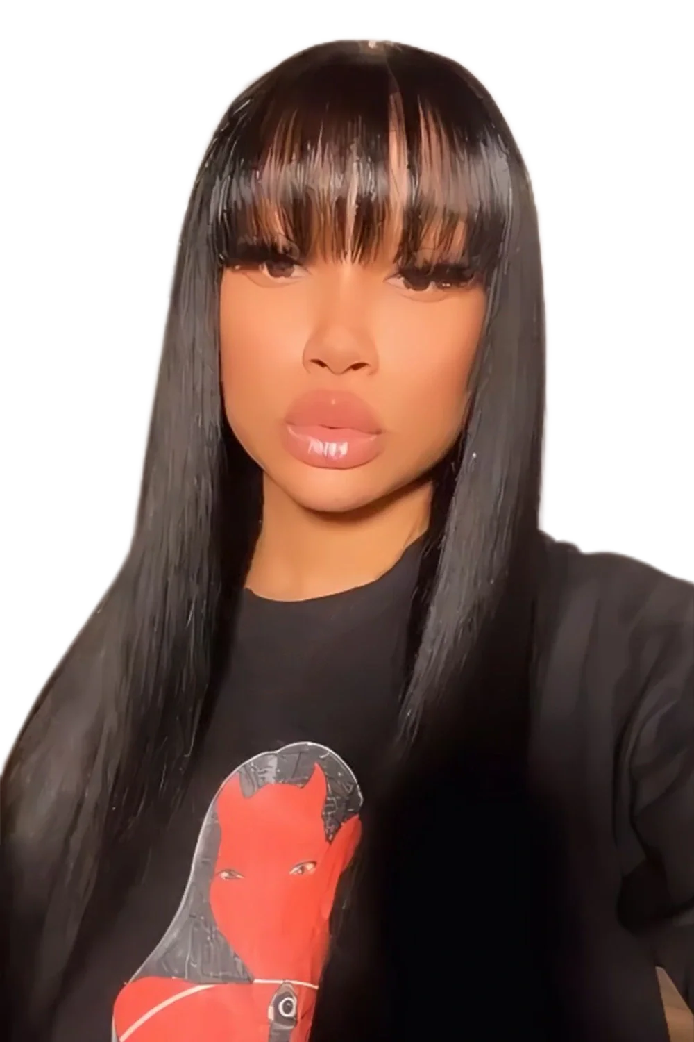 Air Fringe Front Bangs HD Lace Handmade Brazilian Virgin Hair - Image 6