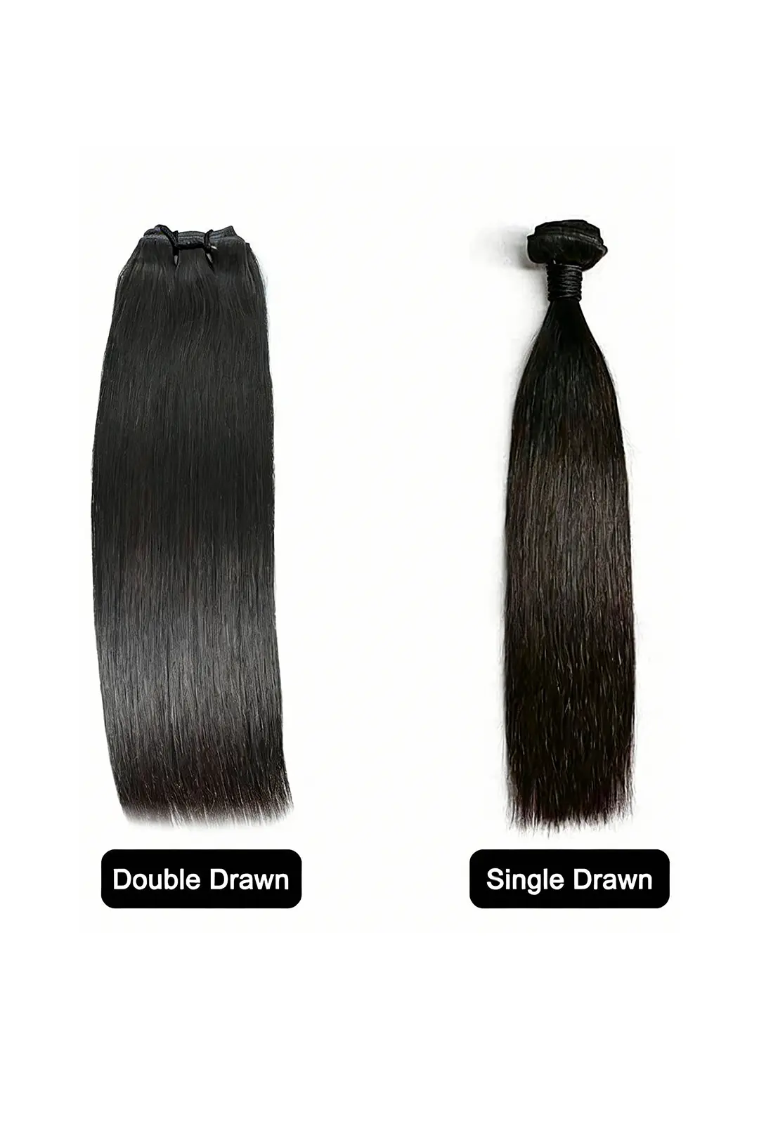 Cambodia Virgin Hair Bundles Sew in Extensions Straight - Image 3