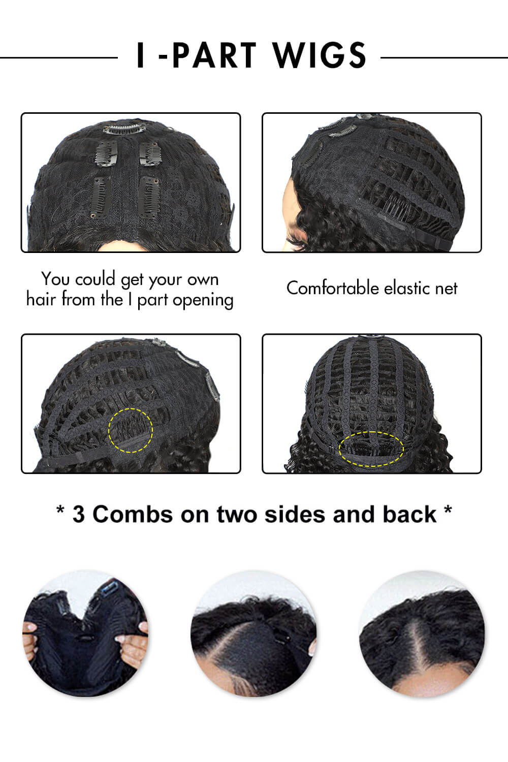 I-Part Wig Clip-in Straight-IP04 - Image 4