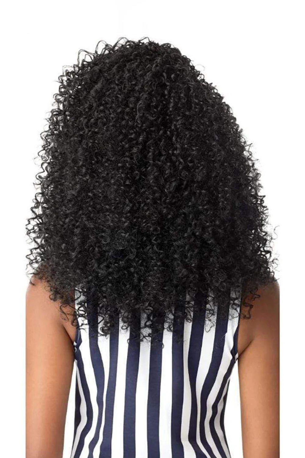 I Tip Black Hair Kinky Curly Remy Human Hair Extensions - Image 5