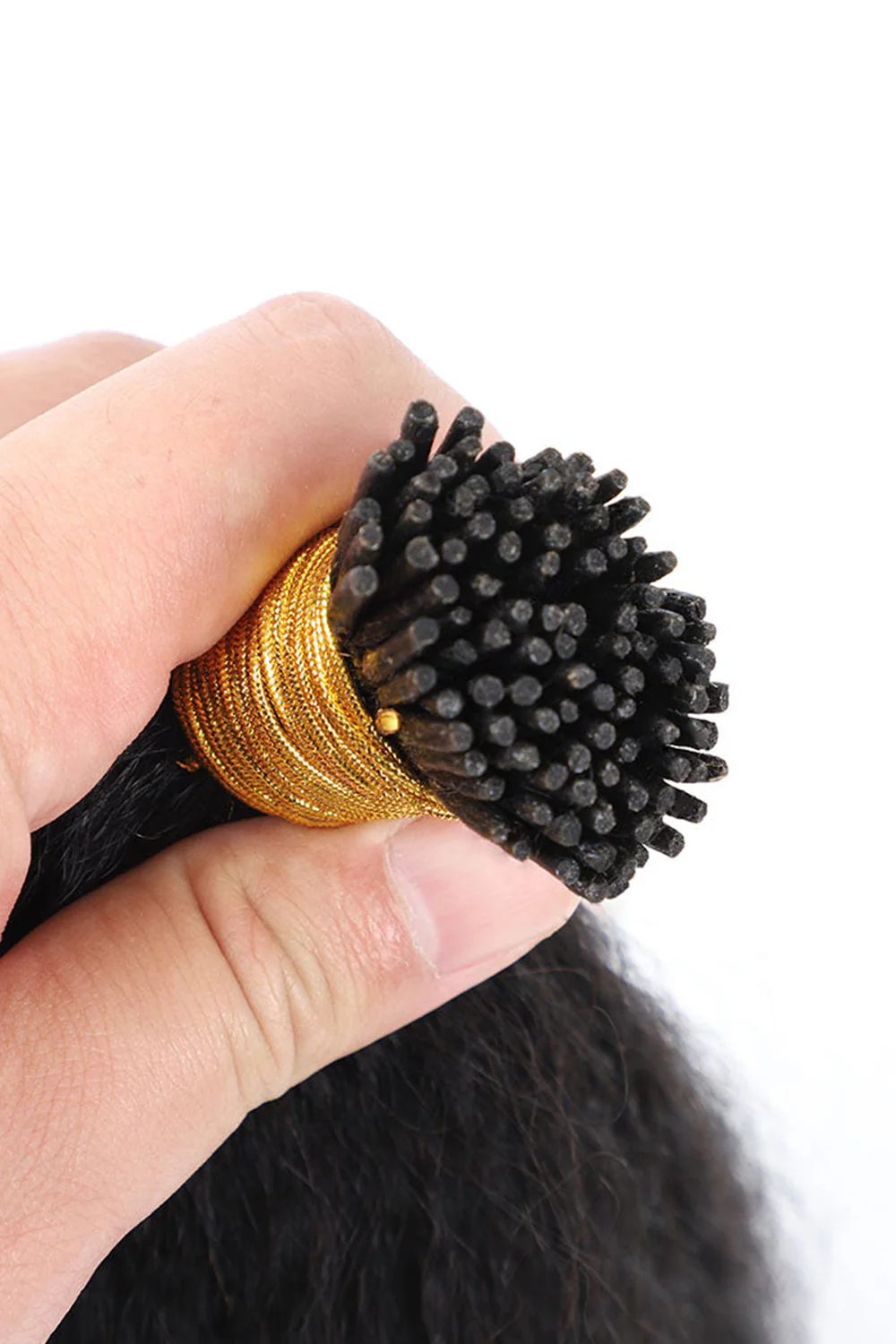 Black Hair I Tip Loose Wave Remy Human Hair Extensions - Image 5