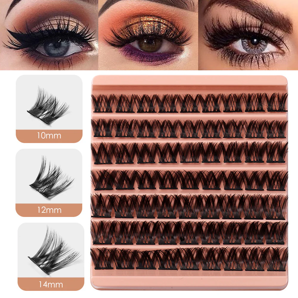 Dense Lash Clusters DIY Eyelash Extensions 63PCS 10-14MM - Image 4