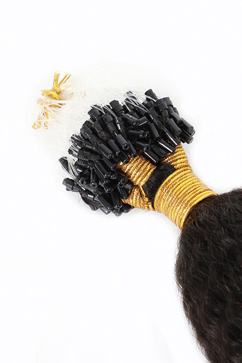 Micro Loop Human Hair Loose Wave Extensions For Black Hair - Image 4