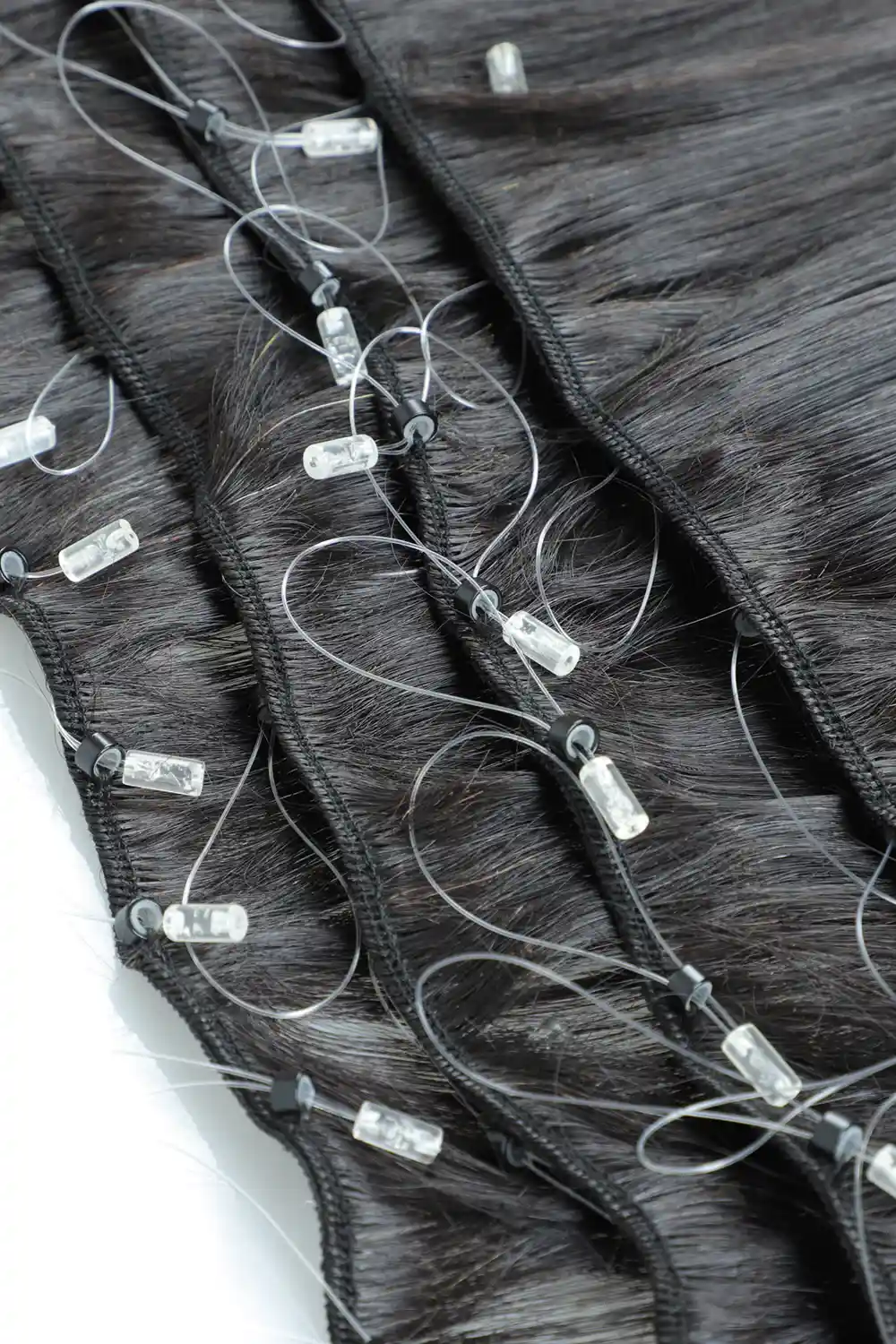 Micro Loop Weft Hair Extensions 613 Blonde Body Wave Virgin Hair - Image 4