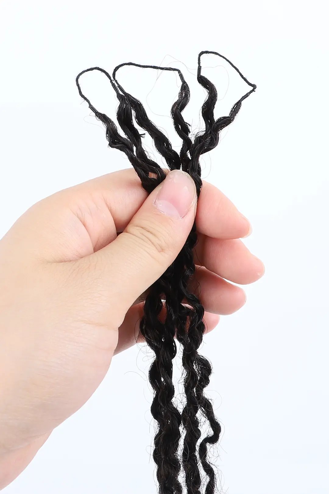 Twist Braided Feather Crochet Human Hair Extension - Image 10
