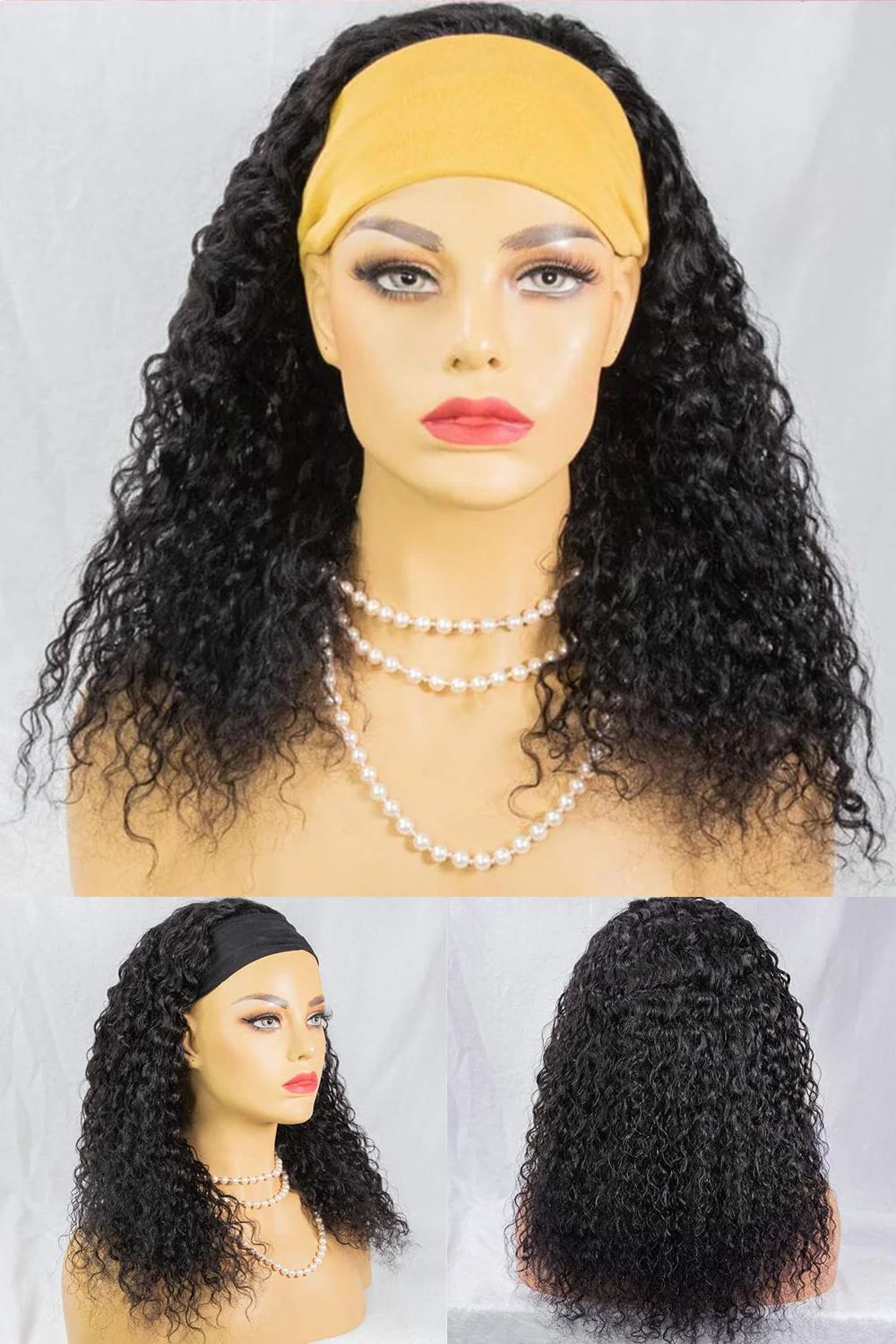 Water Wave Human Hair Headband Wig Styles HBW18 - Image 3