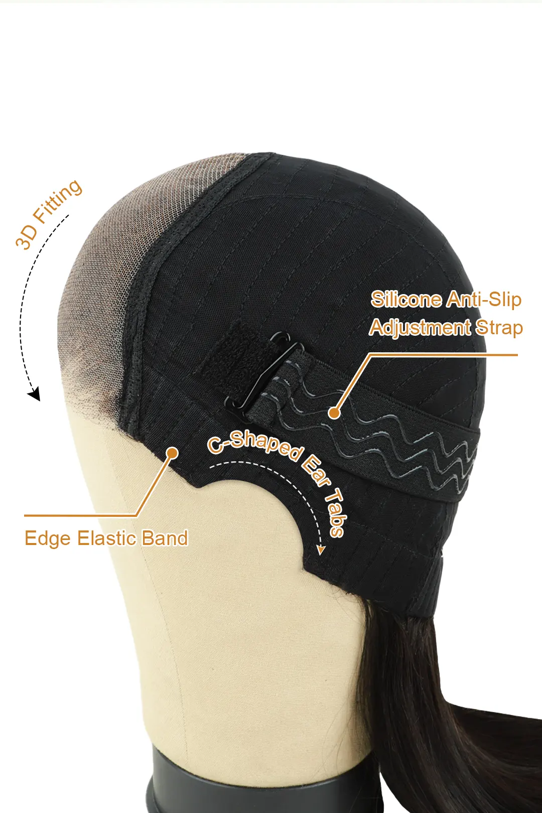 Wear and Go 6x5 Lace Frontal Wig Body Wave Human Hair Natural Black - Image 4