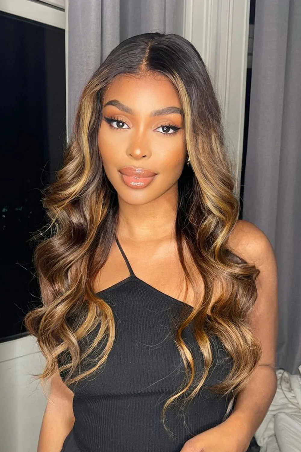 13x6 Highlight Brown Body Wave HD Lace Wig-HD12 - Image 7