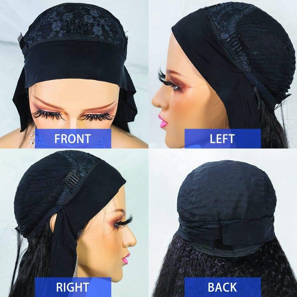 Body Wave Ombre Platinum Blond Headband Wig - Image 5