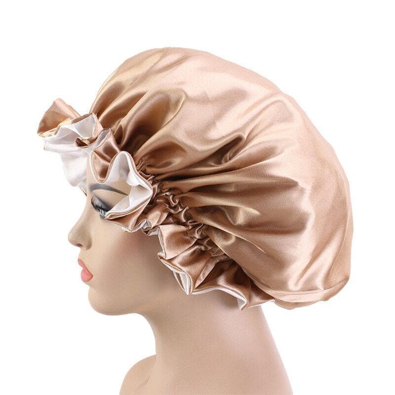 Double Layer Women's Satin Night Sleep Bonnet With High-Grade Elastic Band SB01 - Image 10