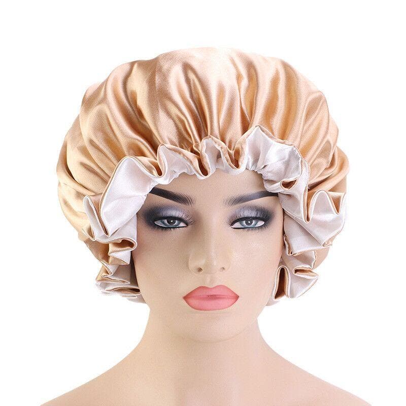 Double Layer Women's Satin Night Sleep Bonnet With High-Grade Elastic Band SB01 - Image 8